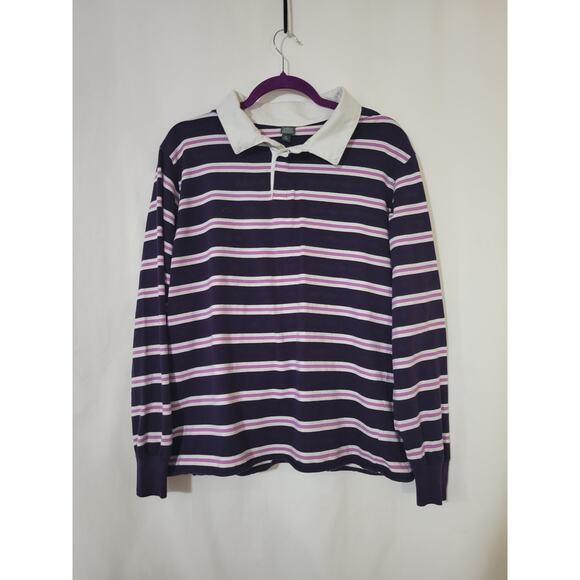 Wild Fable Long Sleeve Striped Blouse Size M - Picture 1 of 7